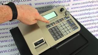 Casio SES100 PCRT285 PCRT295 Cash Register Instructions Checking The Date amp Time [upl. by Bevvy]