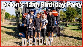 Deions 12th Birthday Party with Sports  DampD Family [upl. by Arda]