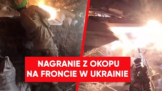 Polak pokazał piekło frontu w Ukrainie Moment walki w okopach [upl. by Treblih]