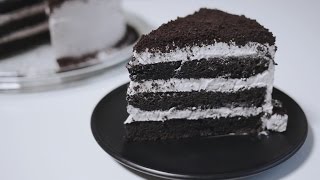 Oreo Cake Recipe 오레오 케이크 만들기  한세 [upl. by Karoline865]