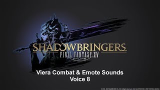 FFXIV Viera Voice 8 Combat amp Emotes [upl. by Enivid]