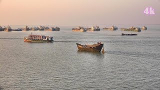 Daulatdia Paturia Ferry Ghat Bangladesh In 4K Ultra HD [upl. by Namyaw]