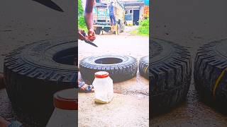 new tyre fittingcar tyre skills tires [upl. by Anileda]