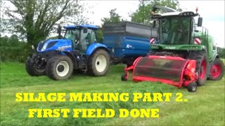 SILAGE MAKING 2022 PART 2 FIRST FIELD DONE [upl. by Gesner627]