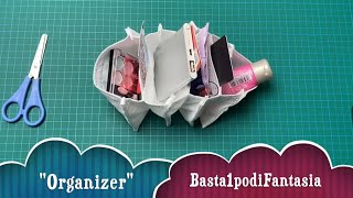 Organizer da borsa o organizer da cassetti fatto di mascherine chirurgiche Riciclo creativo [upl. by Joslyn]