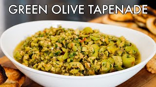 Green Olive Tapenade Recipe [upl. by Oralie]