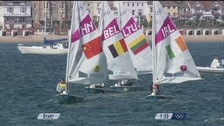 Womens Laser Radial Sailing Final Full Replay  London 2012 Olympics [upl. by Nais]