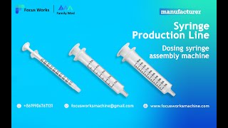 two part syringedosing syringe assembly machine [upl. by Anuahsed712]