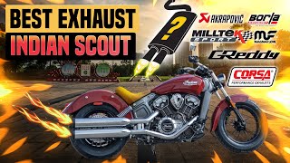 Indian Scout Exhaust Sound🔥 RCXTailgunnerRinehartTABBassaniTwo BrothersSampSVanceampHines [upl. by Tristas573]