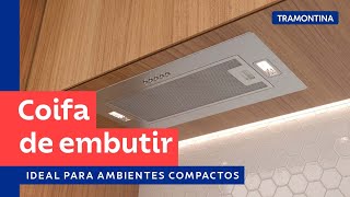 Conheça a coifa ideal para ambientes compactos  Tramontina [upl. by Elehcar]