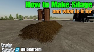 FS22 How to Make Silage  and What do you use it for [upl. by Vins]