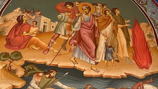 In the Red Sea  Dogmatic Theotokion Plagal of the First Mode  English Byzantine Chant [upl. by Odrahcir]