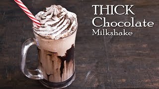 Thick Chocolate Milkshake  Chocolate Shake  Café Style Milkshake  The Terrace Kitchen [upl. by Seuguh]