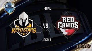 Keyd Stars x Red Canids Jogo 1  Final  Primeira Etapa CBLoL 2017 [upl. by Spratt]