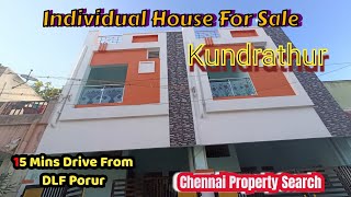 9080379347 Individual House For Sale In Kundrathur 15Mins Drive From Porur chennaipropertysearch [upl. by Weinert]