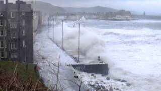 Huge Storm Waves Aberystwyth 3 January 2014  Part 2 [upl. by Tiat]