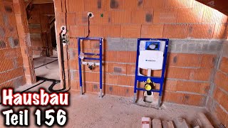 Hausbau Teil 156 Sanitär und Heizungsbau geht in die erste Runde ElektroM [upl. by Aundrea761]