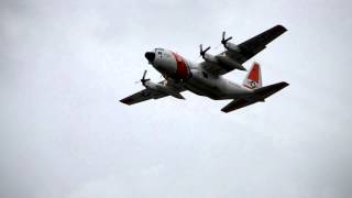 US Coast Guard Lockheed C130 Hercules takes off from Anchorage [upl. by Anoit]