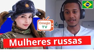 CONVERSANDO COM ESTRANHOS EM INGLÊS NO OMEGLE avaliando cantadas dos gringos [upl. by Aicirtac]