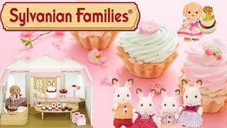 🧁 Sylvanian Families Village Cake Shop Opening🧁 sylvanianfamilies children kidsvideo toys play [upl. by Ttej]