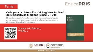 Guía para la obtención del Registro Sanitario de Dispositivos Médicos Clase I II y III [upl. by Matteo]