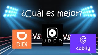 Cual es mas barato Uber vs DIDI vs Cabify [upl. by Wolfgang659]