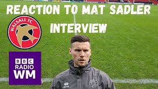 Reaction to Mat Sadlers interview on Radio WM [upl. by Bocoj]