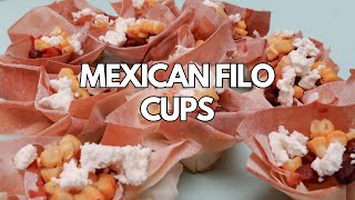 Mexican FiloPhyllo Cup Canapes [upl. by Warga82]