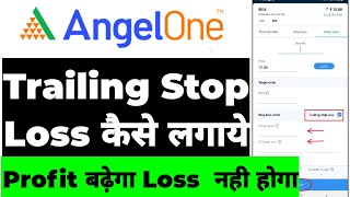 Stop Loss In Angel One  Delivery amp Intraday Stop Loss In Telugu [upl. by Elleb]