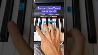 Avengers Intro Theme easy piano tutorial [upl. by Robenia342]