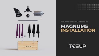 TESUP MAGNUM5 Wind Turbine  Installation Video [upl. by Linkoski]