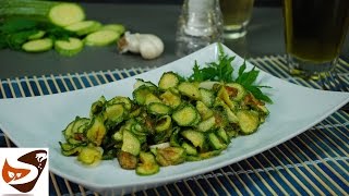 Zucchine alla scapece  contorni veloci e sfiziosi fried zucchini recipe [upl. by Pegma139]