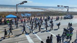 Catching beads at Mardi gras parade Galveston TX 2324 [upl. by Reynold]