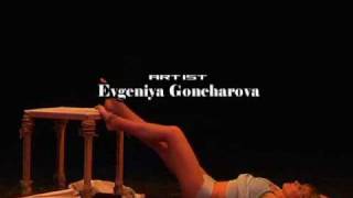 EVGENIYA GONCHAROVA  UMBRELLAS FLY  CIRCUS FOTT JUGGLING ACT CREATED by IRINA VIBLA [upl. by Anaehr]