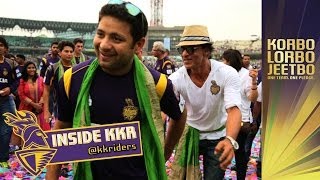 SHAH RUKH KHAN LIFTS THE CUP WITH THE KNIGHTS  Inside KKR Ep 46  KKR winning ceremony celebrati [upl. by Butch779]