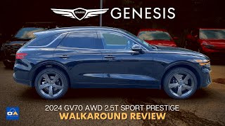 2024 Genesis GV70  BEST Value Luxury Compact SUV  GV70 AWD 25T Sport Prestige Review [upl. by Vierno146]