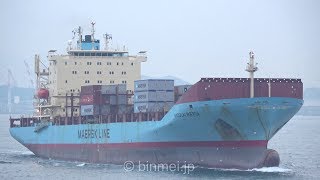 4K NICOLAI MAERSK  AP MOLLER MAERSK container ship  2019 [upl. by Eitnom806]