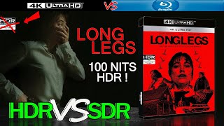 Longlegs 2024 HDR ANALYSIS UHD Blu Ray vs 1080p BluRay SDR 100nits TRUEDIFFERENCE WATCHINHDR [upl. by Teteak]