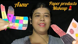 ASMR  Doing your makeup with paper products 💄💄💄Personal attention [upl. by Mercer]