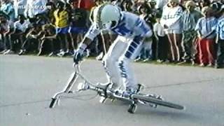 GT FREESTYLE TEAM Flatland BMX Tricks 1980s stuntabiker [upl. by Purington918]