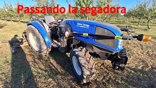 Passando la SEGADORA y acabamos trabajando de NOCHE I New Holland T3 80f 🌿🌿🚜🚜 [upl. by Ynatil]