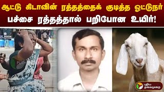 வேண்டுதல் நிறைவேற ஆட்டு கிடாய் ரத்தம் குடித்த ஓட்டுநருக்கு நேர்ந்த சோகம்  Erode News  PTT [upl. by Chlo478]