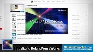 Initializing Roland VersaWorks and Setting Defaults  All Graphic Supplies [upl. by Kanal]