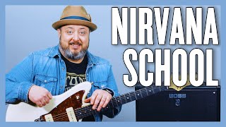 Nirvana School Guitar Lesson  Tutorial [upl. by Olva]