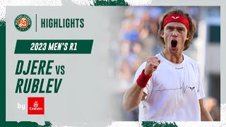 Rublev vs Djere Round 1 Highlights  RolandGarros 2023 [upl. by Anaytat759]