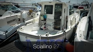 Sciallino 27  barca usata a motore del cantiere Sciallino Gozzo cabinato usato [upl. by Westerfield]