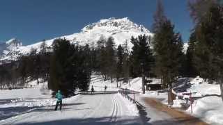 Cross country skiing Engadin St Moritz  Silvaplana [upl. by Mohl]