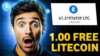 Claim 00 FREE LITECOIN Every 60 minutes  no investment [upl. by Llerrem973]