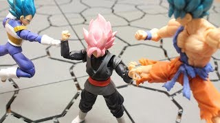 DRAGON BALL STOP MOTION SON GOKU VS GOKU BLACK OF ANOTHER WORLD [upl. by Sarkaria71]