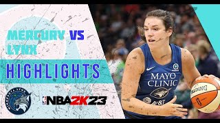 HeartStopping Game Phoenix Mercury vs Minnesota Lynx Highlights [upl. by Kahcztiy63]